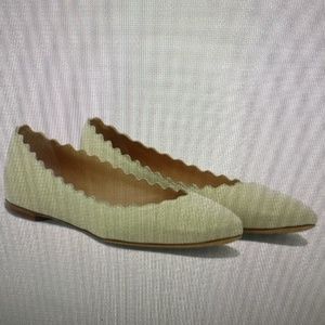 Chloe scallop-edge Ballerina flat